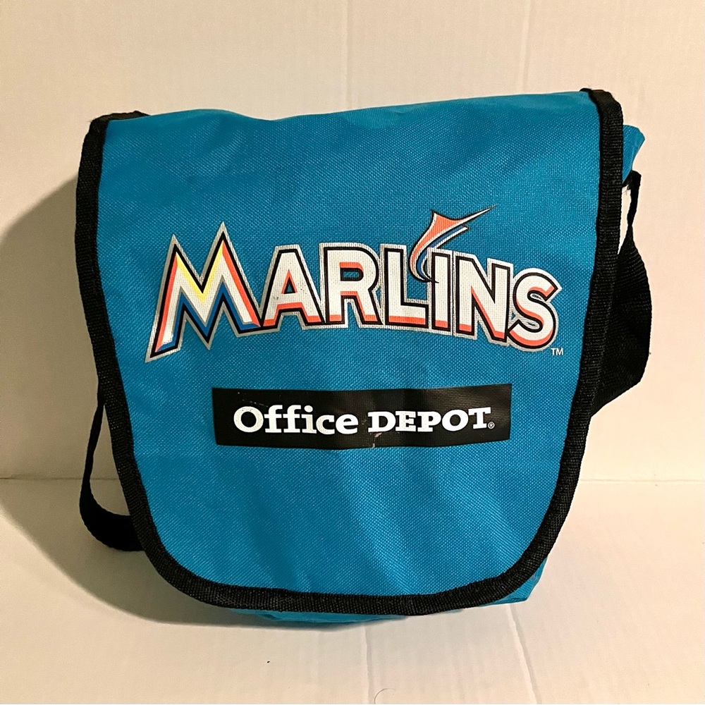 Pre-Owned Unisex Miami Marlins Baseball - Office Depot Sponsored Apparel Satchel